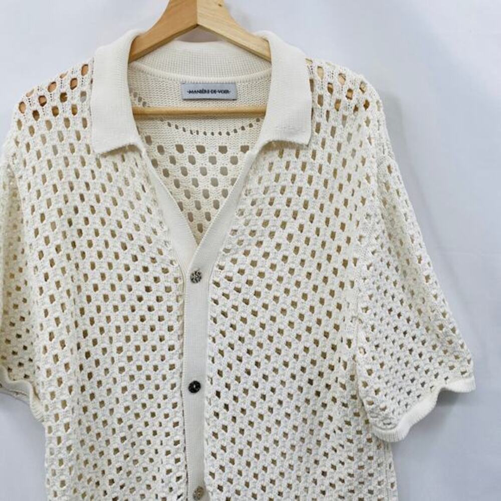 Manière De Voir Boxy Polo Button Down Crochet